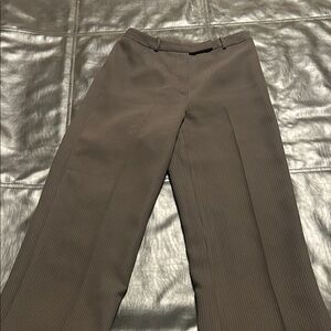 LOFT Brown Pinstripe Trousers